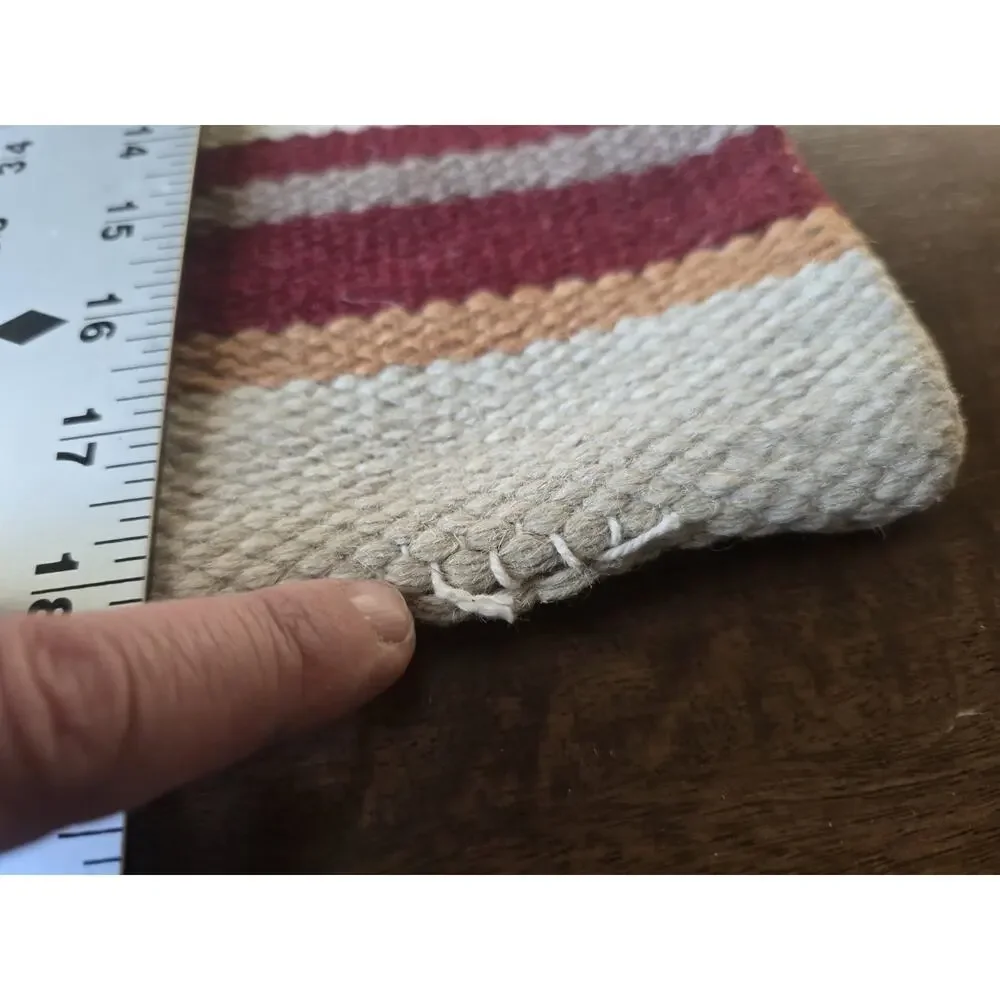 Hand-woven wool Kilim-style Pillow Cover